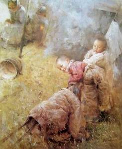 Character A oil painting