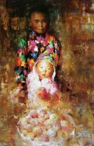 Character A oil painting