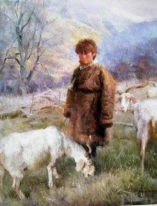 Character A oil painting