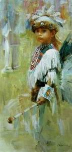 Character A oil painting