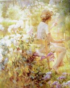 Character A oil painting