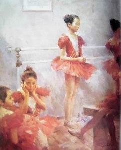 Character A oil painting