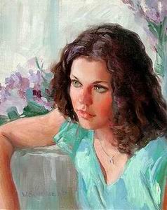 Character A oil painting