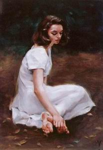 Character A oil painting