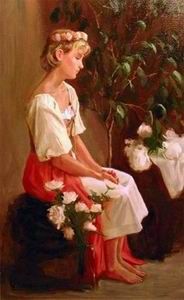 Character A oil painting