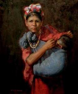 Character A oil painting