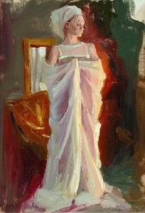 Character A oil painting