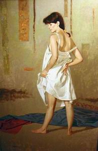 Character A oil painting