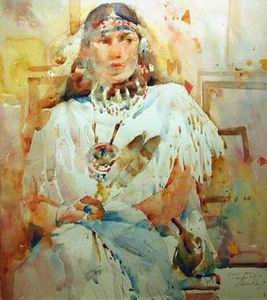 Character A oil painting