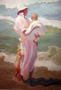 Character A oil painting