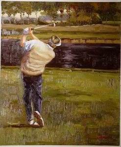 Character A oil painting