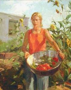 Character A oil painting