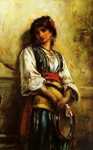 Character A oil painting