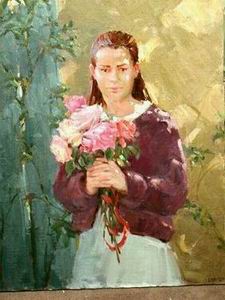 Character A oil painting