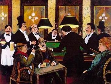 Character B oil painting