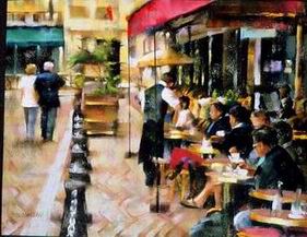 Character B oil painting