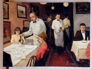 Character B oil painting