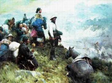 Character B oil painting