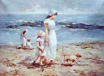 Character B oil painting