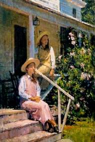 Character B oil painting