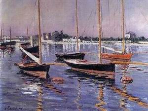 Dockscape oil painting