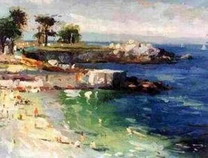 Dockscape oil painting