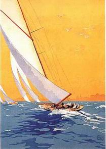 Dockscape oil painting