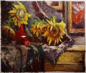 Flower oil painting