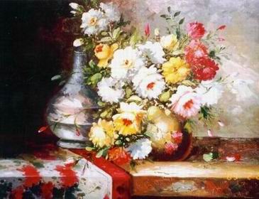 Flower oil painting