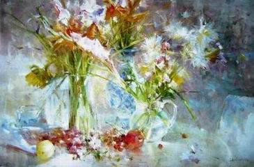 Flower oil painting