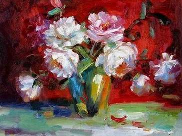 Flower oil painting