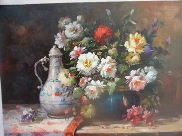 Flower oil painting