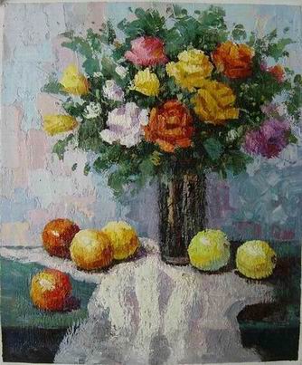 Flower oil painting
