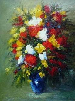 Flower oil painting