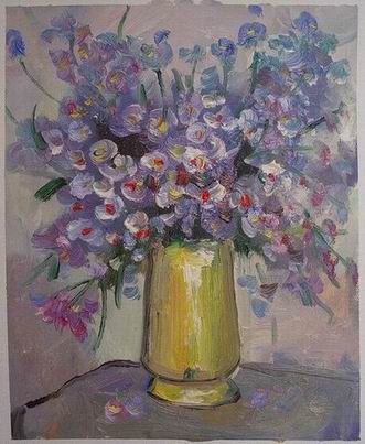 Flower oil painting