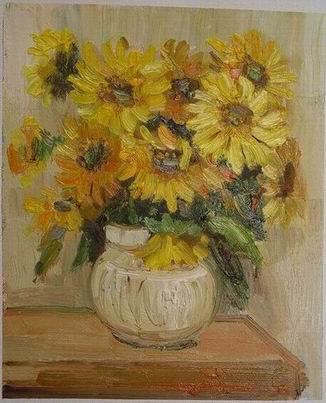 Flower oil painting