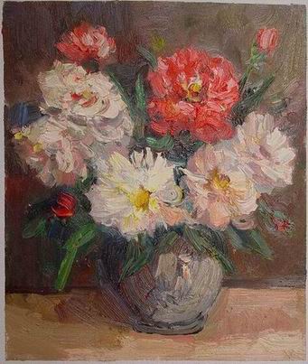 Flower oil painting