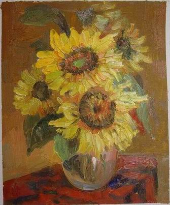Flower oil painting