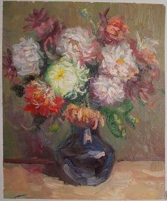 Flower oil painting