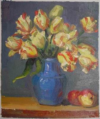 Flower oil painting