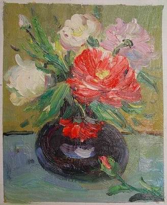 Flower oil painting