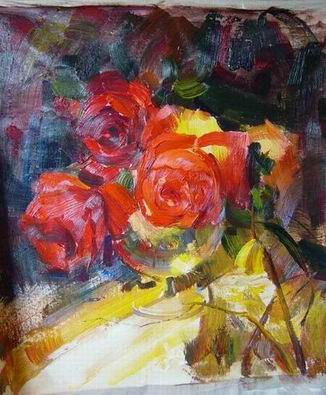 Flower oil painting