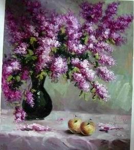Flower oil painting