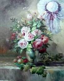 Flower oil painting
