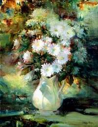 Flower oil painting