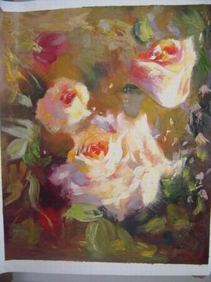 Flower oil painting