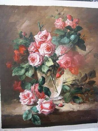 Flower oil painting