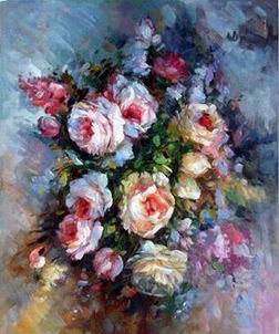 Flower oil painting