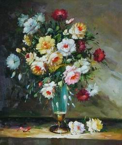 Flower oil painting