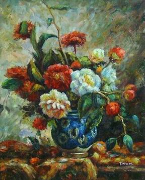 Flower oil painting